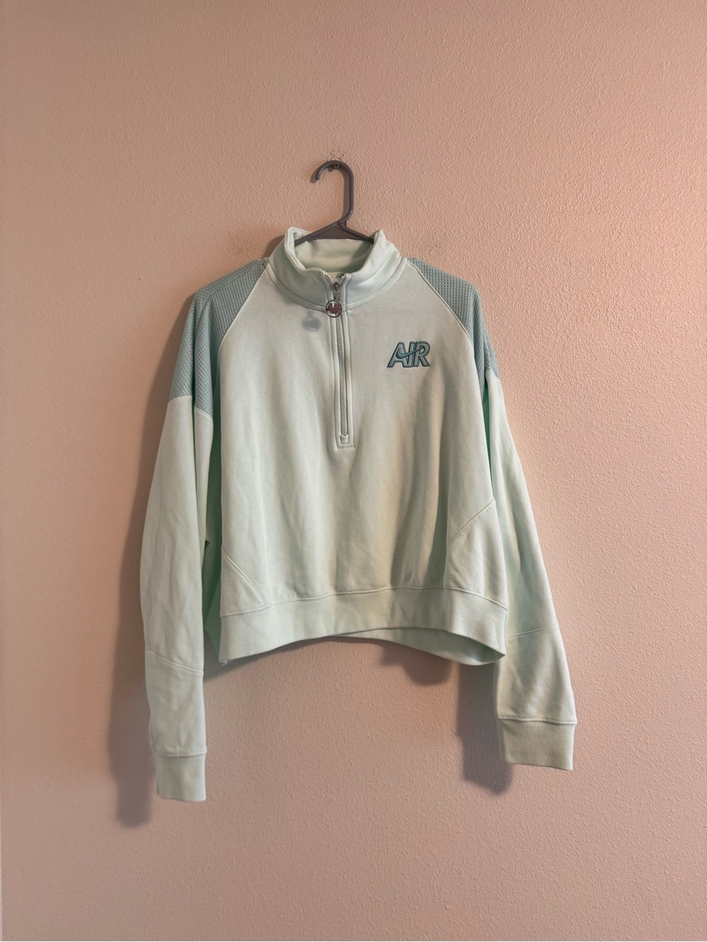 Nike Light Mint Half-Zip Pullover Sweatshirt